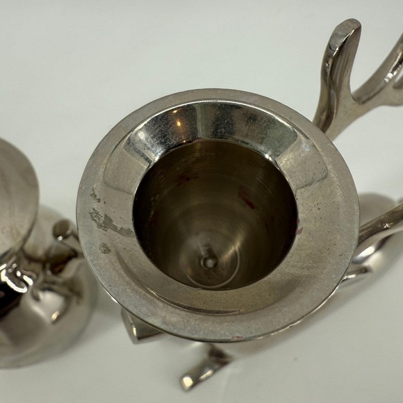 Set of 3 Silver Metal Reindeer & Snowman Candle Holders Modern Christmas Decor - Picture 8 of 13